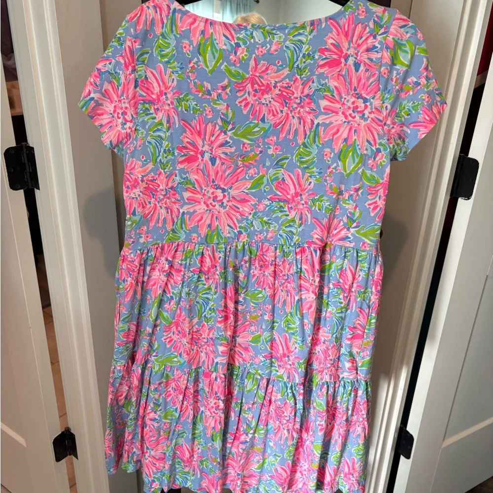 Lilly Pulitzer Pink and Blue Floral Dress - Picture 2 of 4
